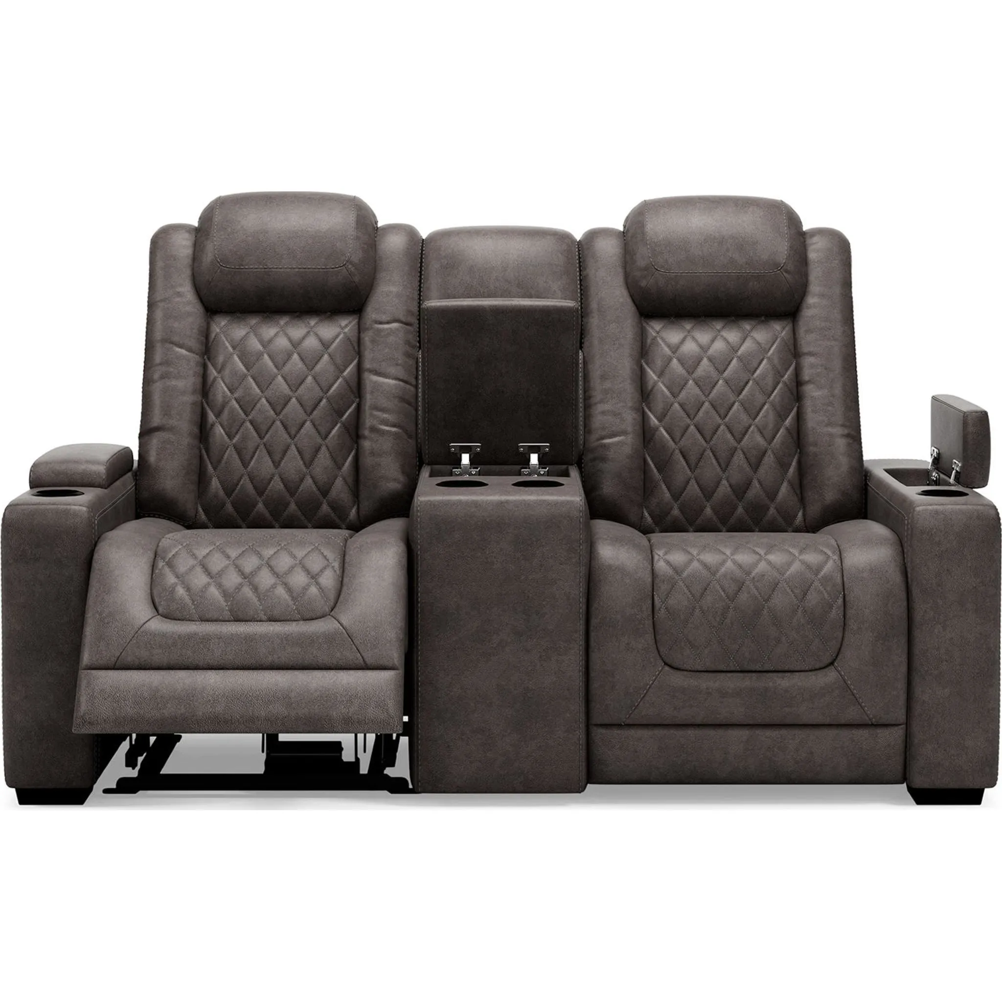 HyllMont Power Reclining Loveseat with Console