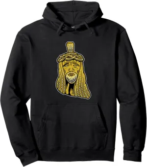 Jesus Piece shirt, Vintage Rap, Jesus pendant hip-hop chain Pullover Hoodie
