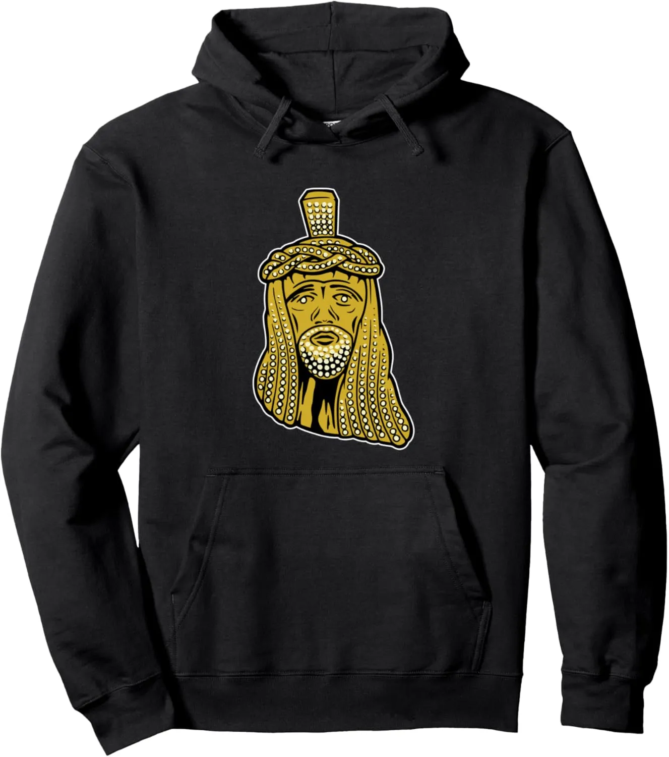 Jesus Piece shirt, Vintage Rap, Jesus pendant hip-hop chain Pullover Hoodie