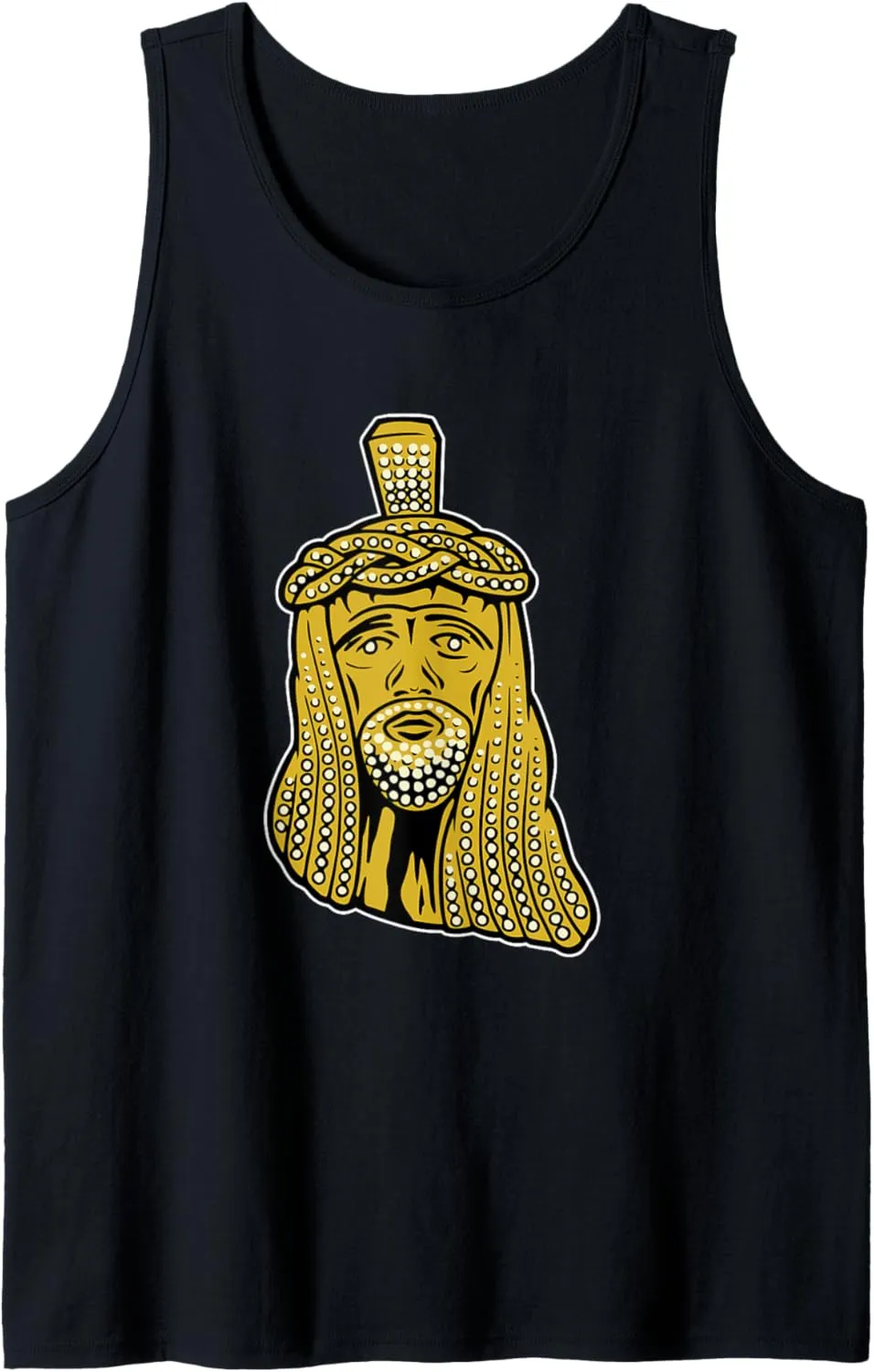 Jesus Piece shirt, Vintage Rap, Jesus pendant hip-hop chain Tank Top