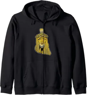 Jesus Piece shirt, Vintage Rap, Jesus pendant hip-hop chain Zip Hoodie