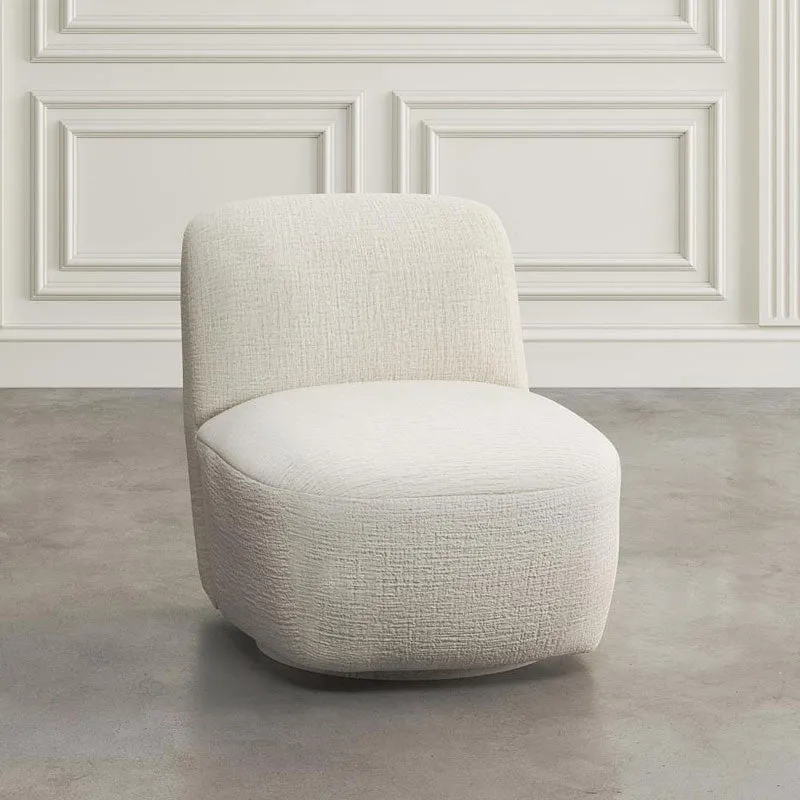 Josie Swivel Accent Chair in Mink or Snow