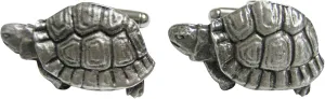 Kiola Designs Textured Turtle Tortoise Pendant Cufflinks