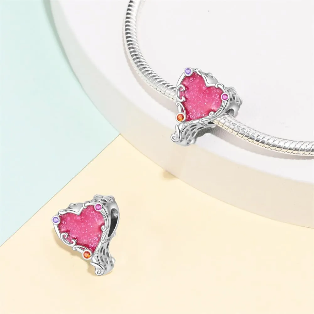 KUNSIR Charms Beads fits Pandora Charm bracelets for Woman 925 Sterling Silver Dangle Pendant Bead Jewelry Beads Gifts Happy Birthday Charms for Women Bracelet&Necklace
