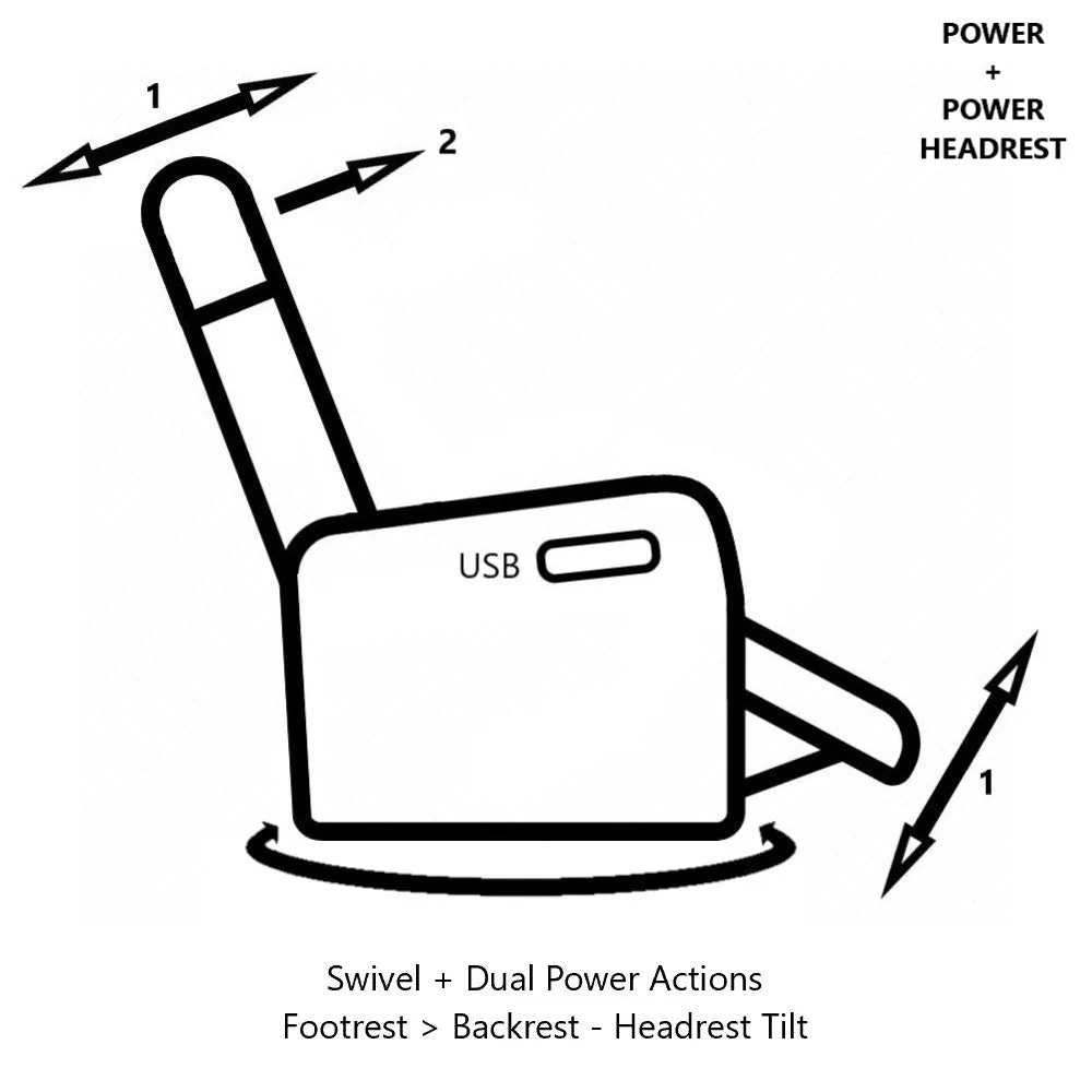 La-Z-Boy Finn Power Nordic Recliner