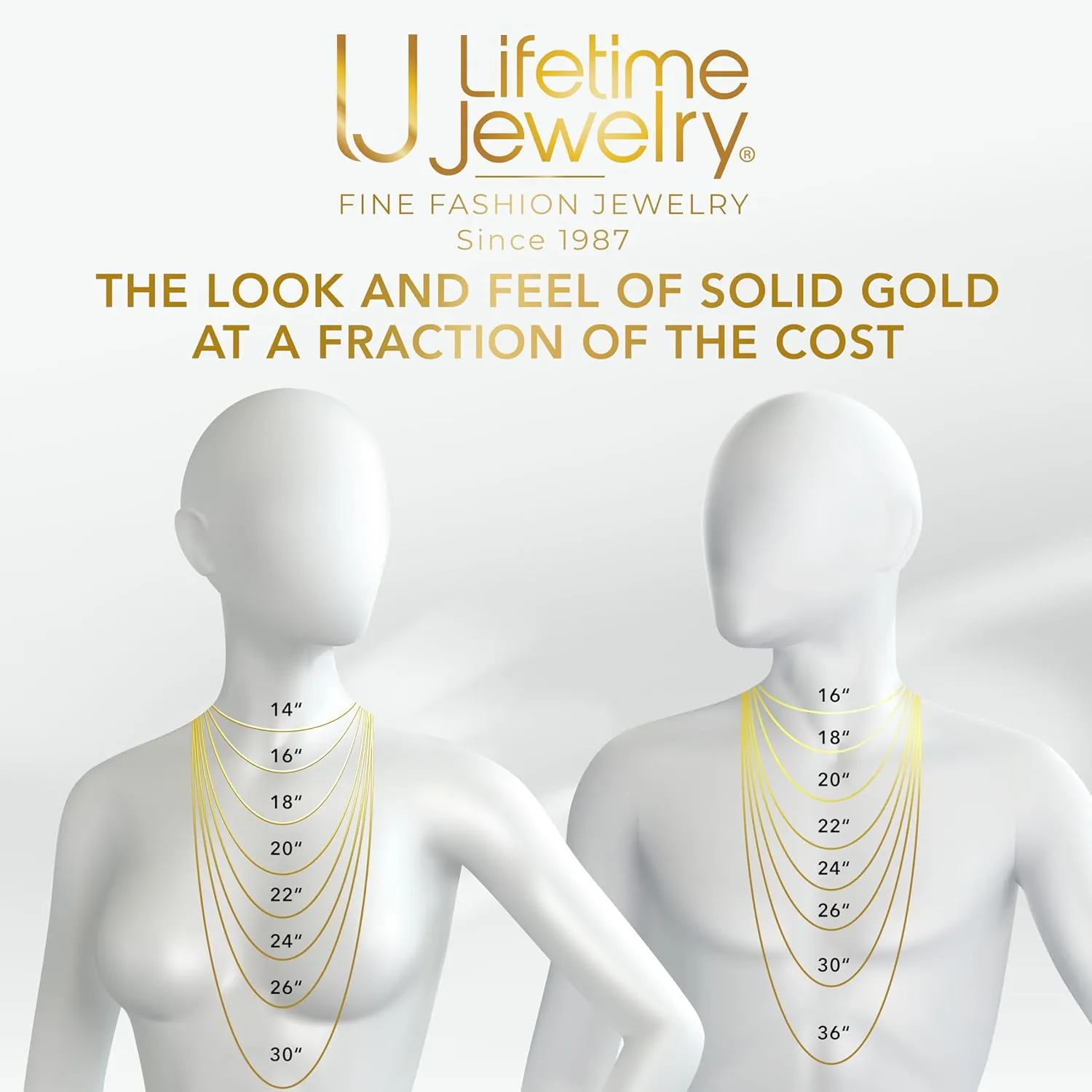 LIFETIME JEWELRY 9mm Miami Curb Cuban Link Chain Necklace 24k Gold Plated