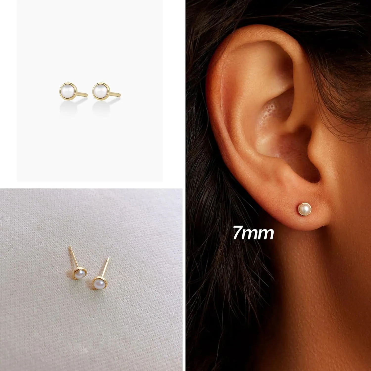 LUCA SMITH 3Pairs Small Gold Huggie Hoop Earrings Set for Women Men, 14K Gold Plated Tiny Hypoallergenic Lightweight Earrings for Sensitive Ears, Everyday Earrings for Cartilage Piercings