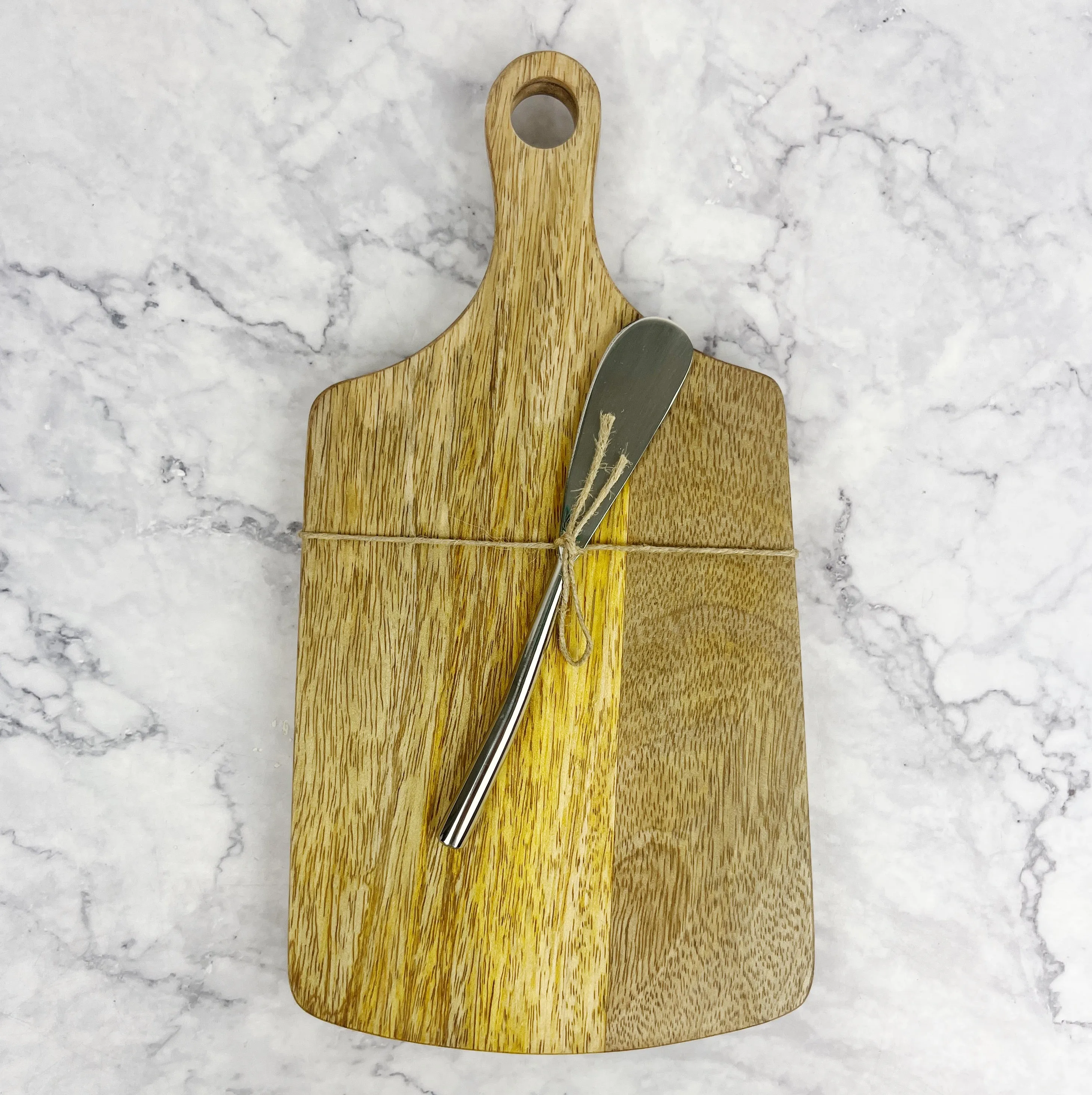 Mango Wood Board with Knife