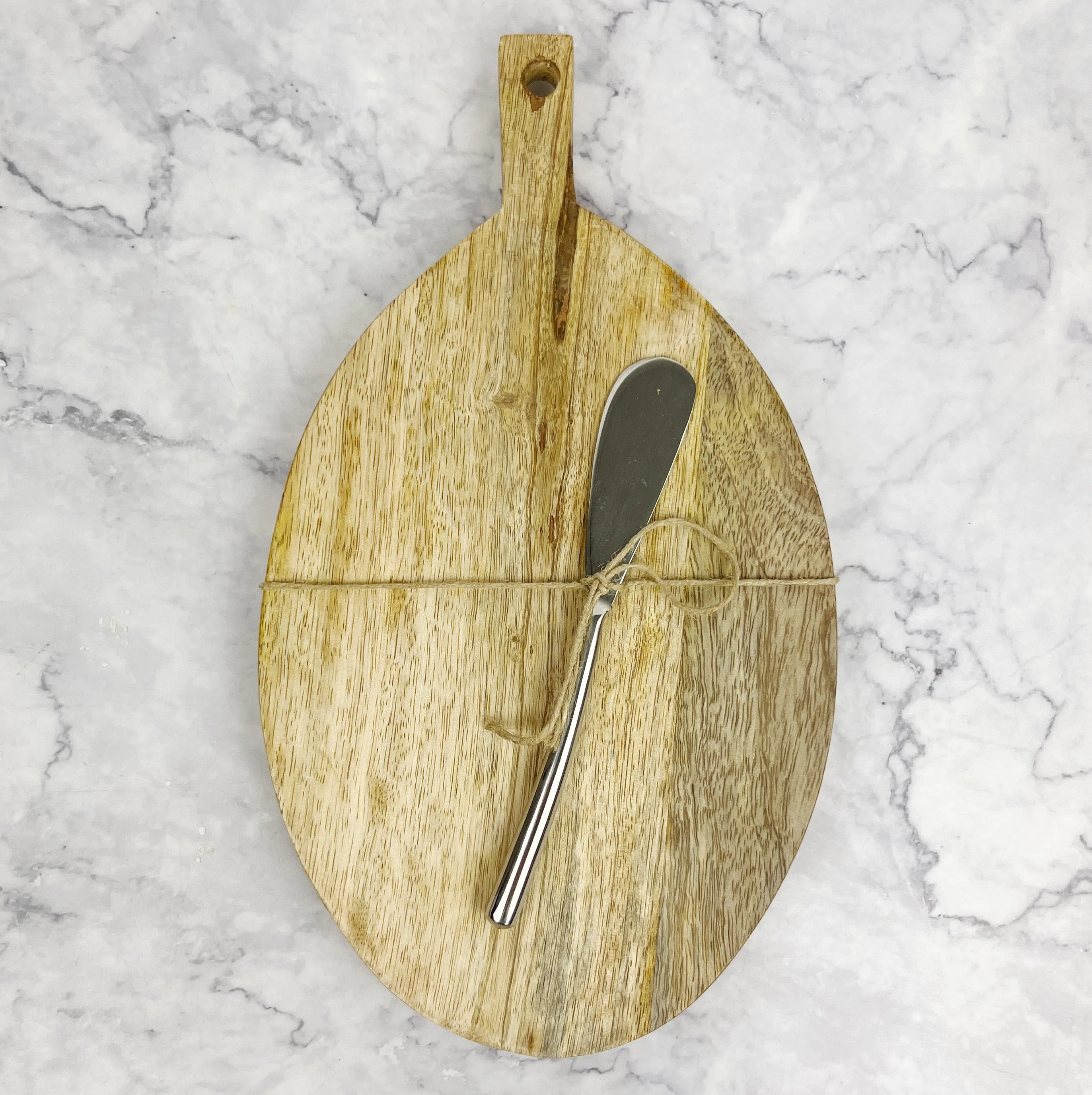 Mango Wood Board with Knife