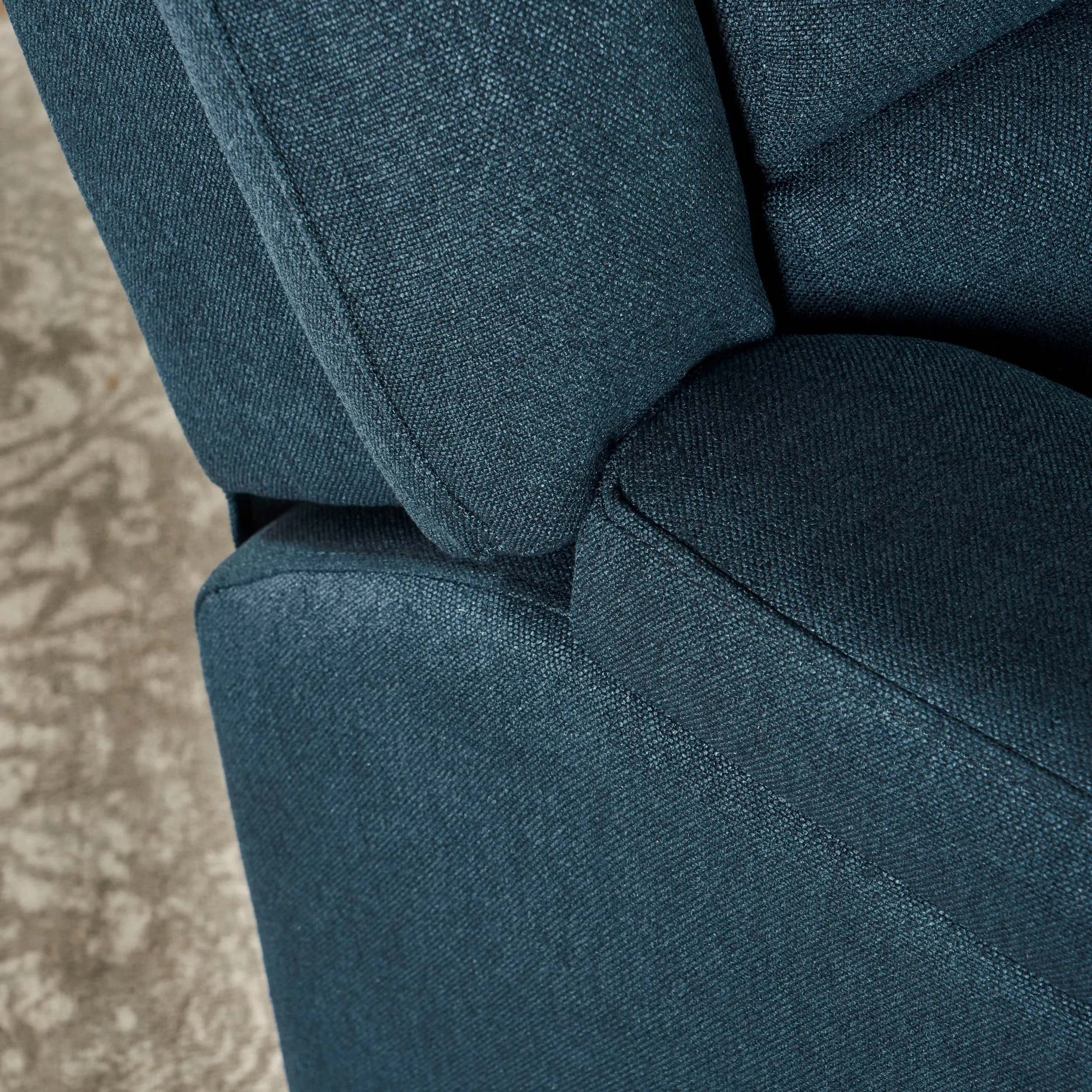 Margo Recliner Chair with Swivel - Navy Blue