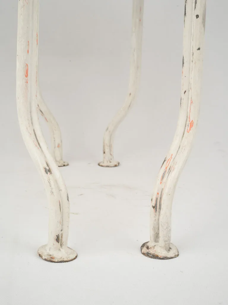 Mid-Century Wrought Iron Chairs with Low  Backrests, 22½"