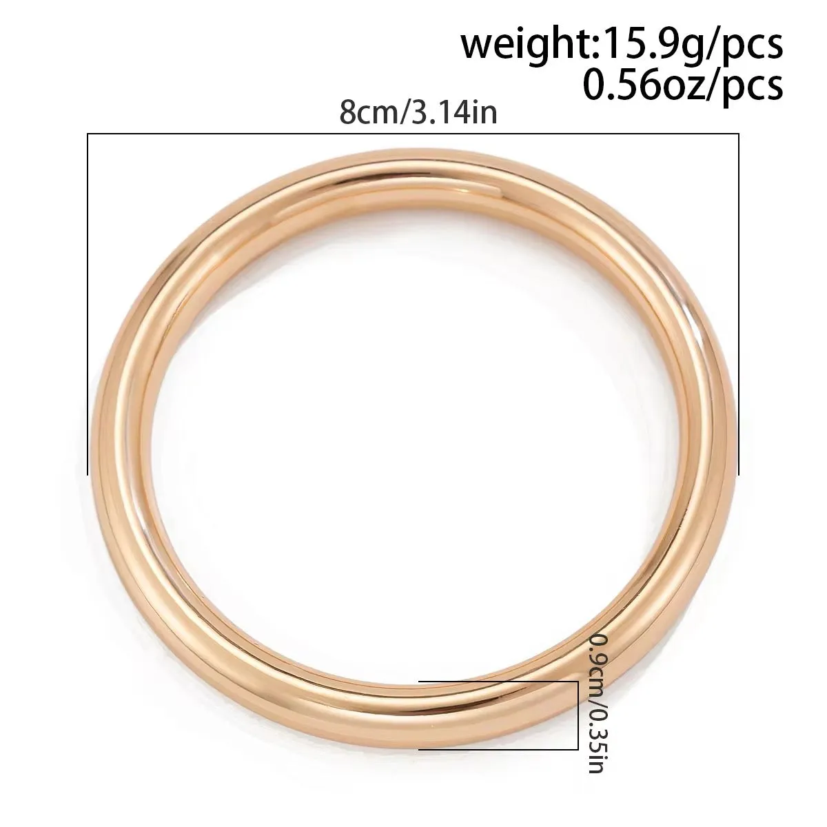 Minimalist Classic Round Bangles Bracelets