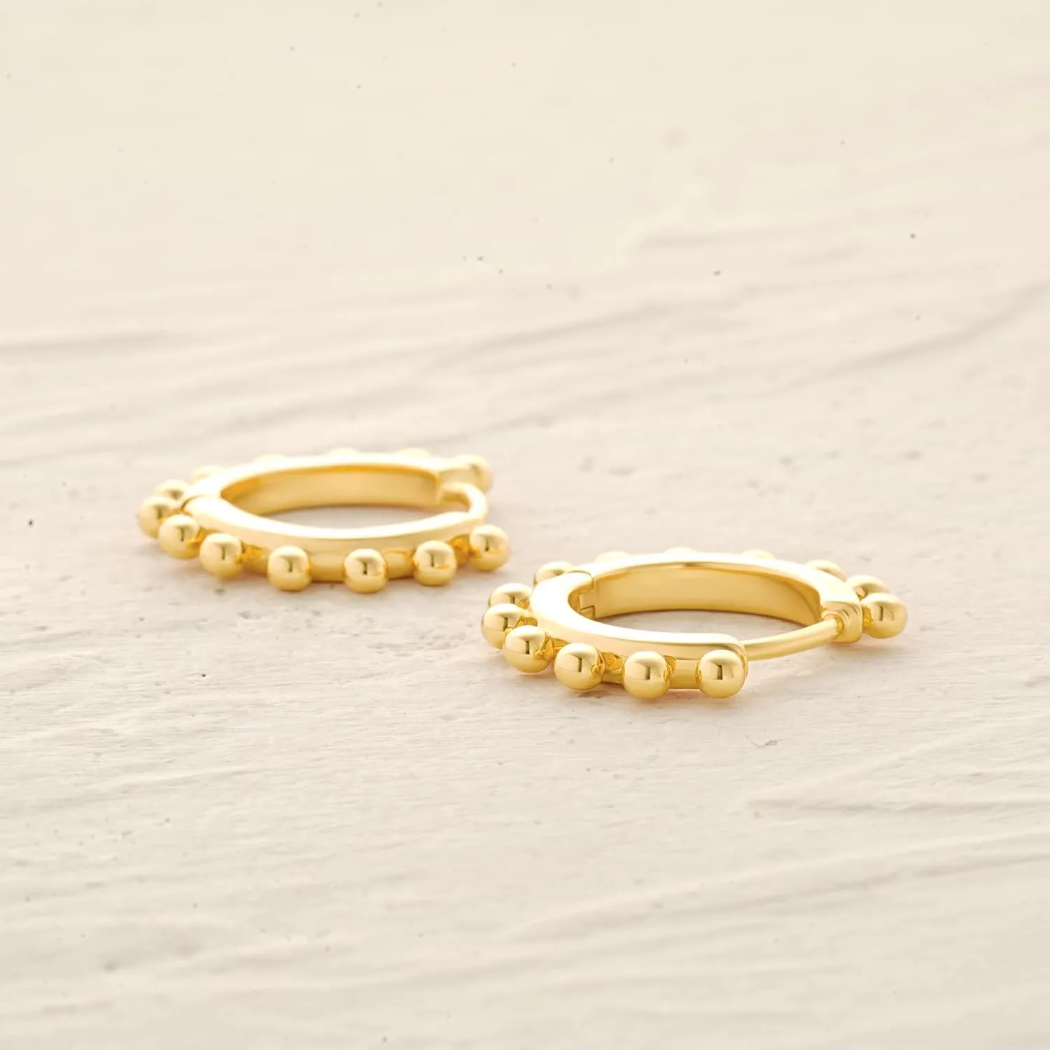 MYEARS Women Earrings Gold Huggie Hoop 14K Small Simple Hypoallergenic Everyday Jewelry