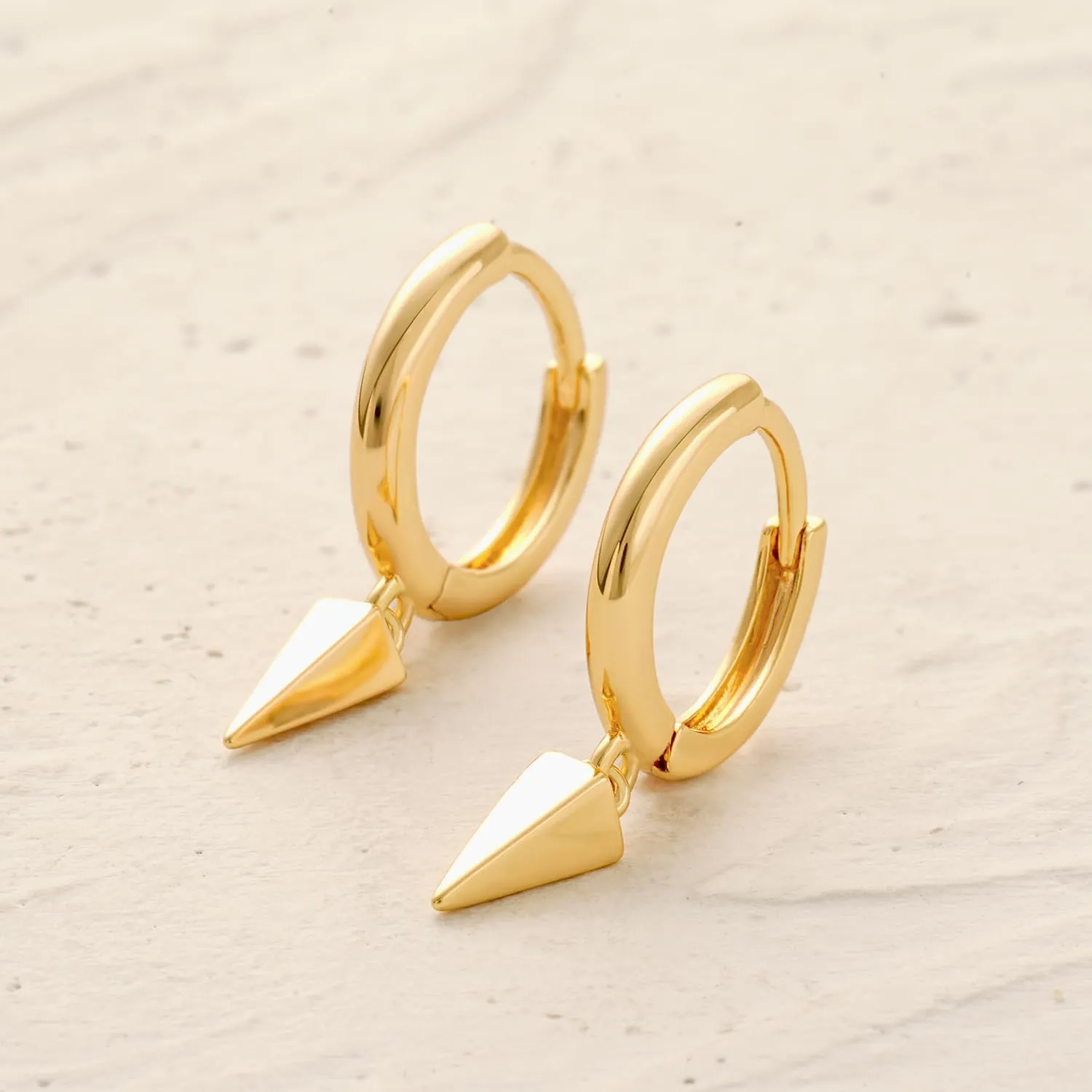 MYEARS Women Earrings Gold Huggie Hoop Dangle Drop 14K Gold Plated Small Simple Hypoallergenic Everyday Jewelry