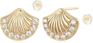 MYEARS Women Earrings Gold Stud 14K Gold Plated Small Simple Hypoallergenic Everyday Jewelry