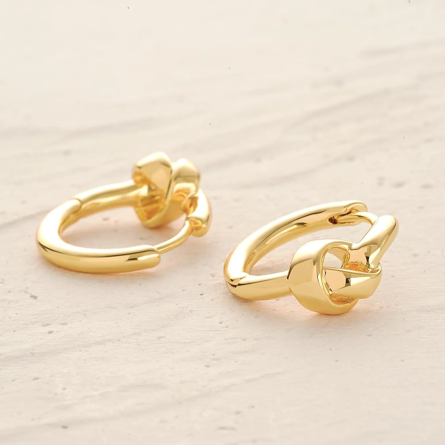 MYEARS Women Gold Huggie Hoop Earrings Cubic Zirconia 14K Gold Plated Small Simple Hypoallergenic Everyday Jewelry