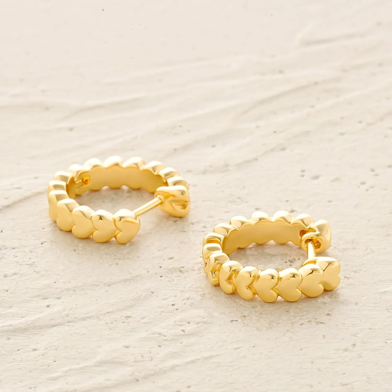 MYEARS Women Gold Huggie Hoop Earrings Ear Stud Cuff 14K Gold Plated Small Simple Minimalist Hypoallergenic Everyday Jewelry