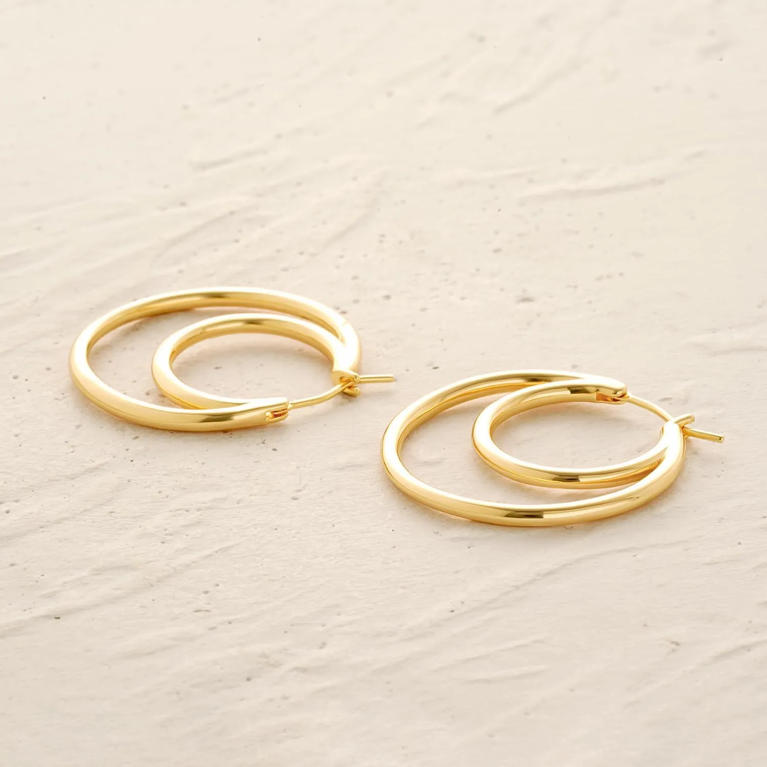 MYEARS Women Hoop Earrings Gold 14K Simple Hypoallergenic Everyday Jewelry