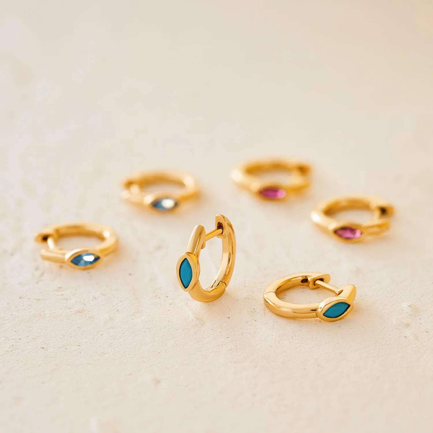 MYEARS Women Huggie Earrings Gold Hoop 14K Gold Filled Small Simple Hypoallergenic Everyday Jewelry