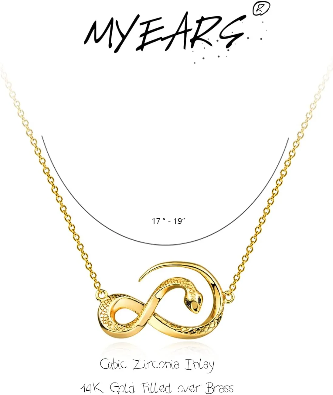 MYEARS Women Pendant Necklace Gold 14K Gold Filled Small Simple Dainty Chain Everyday Jewelry