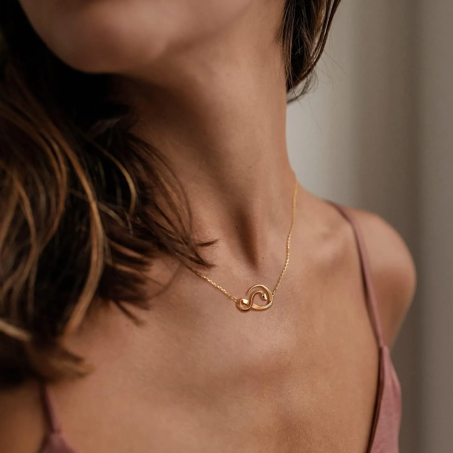 MYEARS Women Pendant Necklace Gold 14K Gold Filled Small Simple Dainty Chain Everyday Jewelry