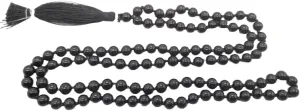 Natural Black Tourmaline 6mm 108 Mala Beads, Spiritual, Meditation Beads, Reiki, Japa Mala, Buddhist Prayer Beads, Yoga Bracelet, healing beads LKMALA-RRGU-3172
