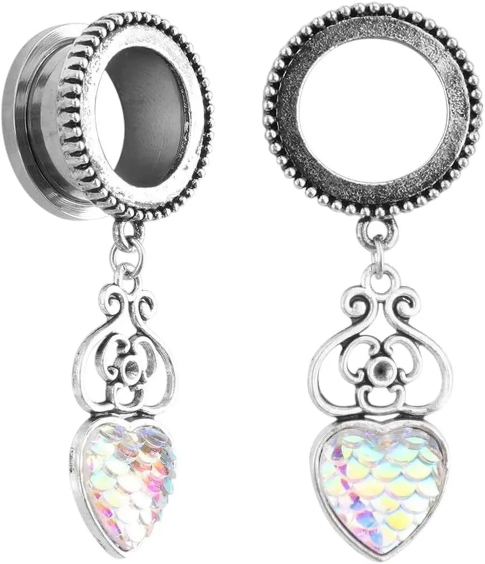 New 2026 Arrive Unisex 2Pcs Stainless Steel Ear Plugs And Tunnels Piercings Screw Fit Expansion Stretched Piercing Flesh Body Jewelry Findings Fashion Trendy Accessories Creative Gift For Women Men