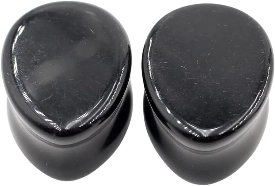 New 2026 Unisex 2Pcs Natural Stone Water Drop Teardrop Ear Plugs Tunnels Expanders Stretcher Earring Gauges Body Piercings Jewelry Fashion Trendy Accessories Creative Gift For Women And Men
