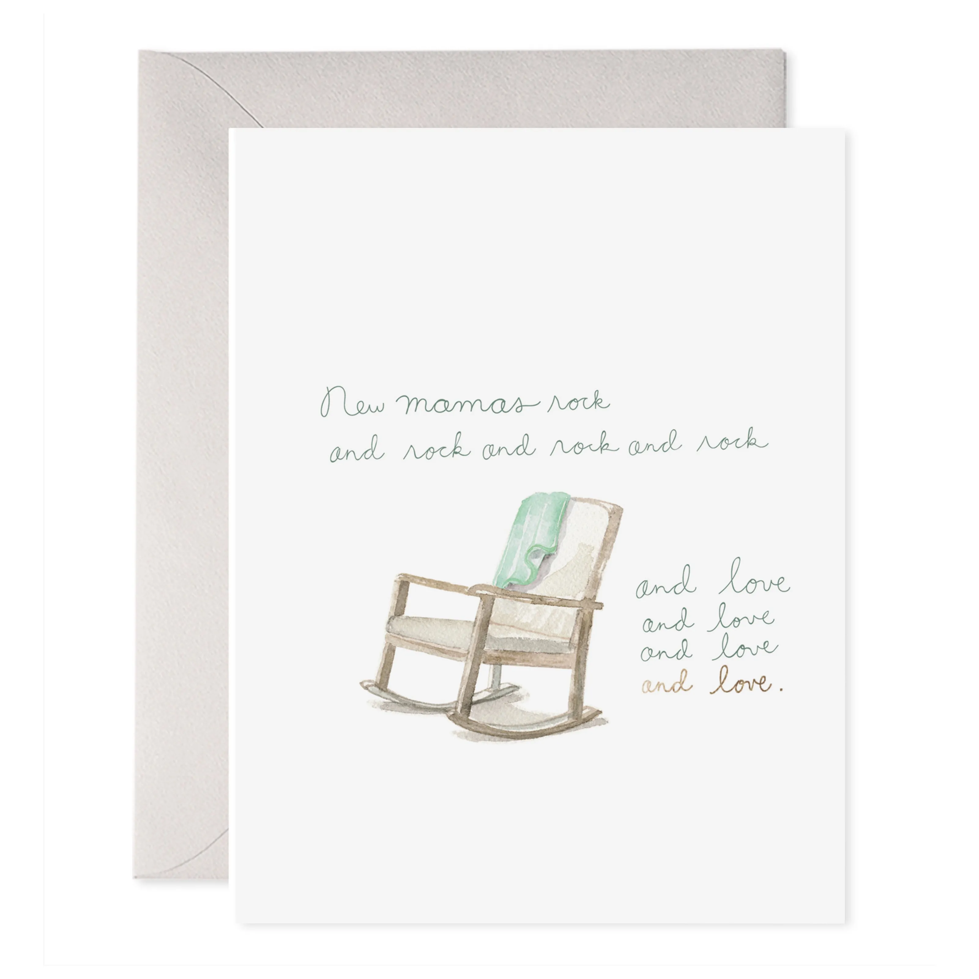 New Mamas Rock Greeting Card