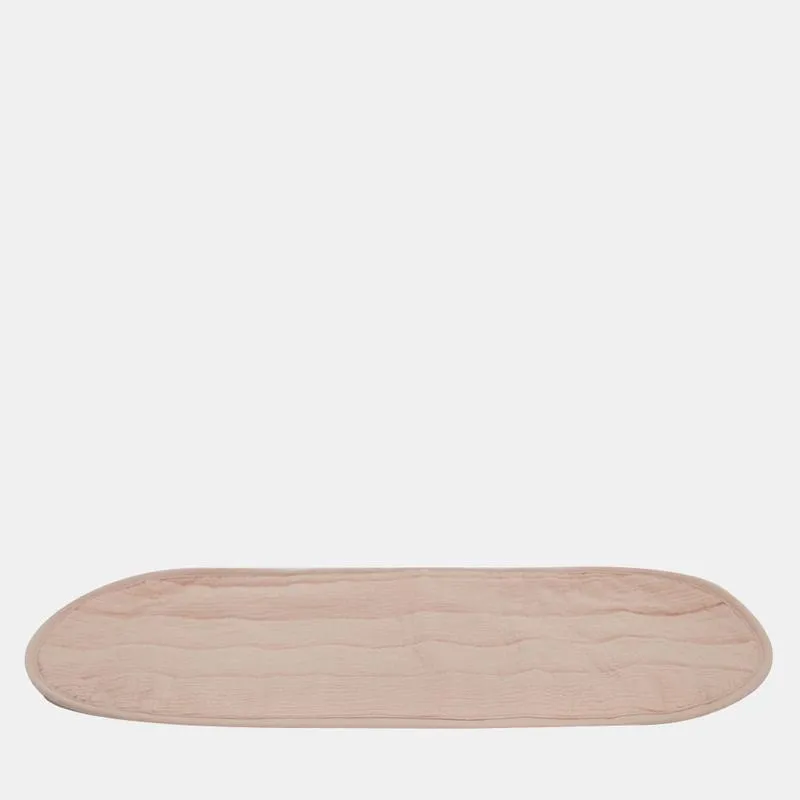 Olli Ella Luxe Organic Cotton Changing Mat Rose