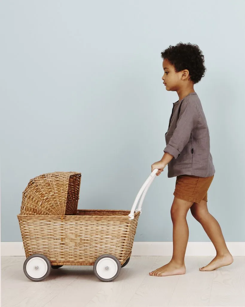 Olli Ella Rattan Strolley - Natural