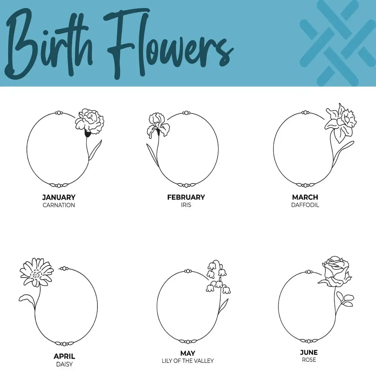 Personalised Birth Flower Hi Ball Glass Tumbler
