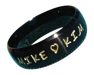 Personalized Couple's Ring~Mother's Ring~Hand Stamped~Engraved~Any Names~2, 3, 4 Names~Hearts~Date Option~Gold, Rose Gold, Silver, Coffee, Black or Blue Rings~New Mom~Twin Mom~Valentine's Day Gift