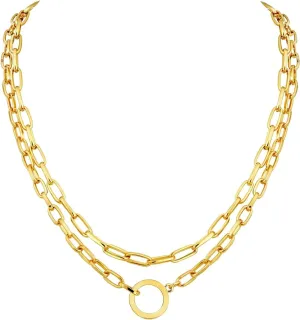 Planch Coin Multilayer Black Necklace:Gold Sliver Long Chain Necklace for Women 14k Gold Plated Lock Eye Snake Pendant Jewelry Gifts