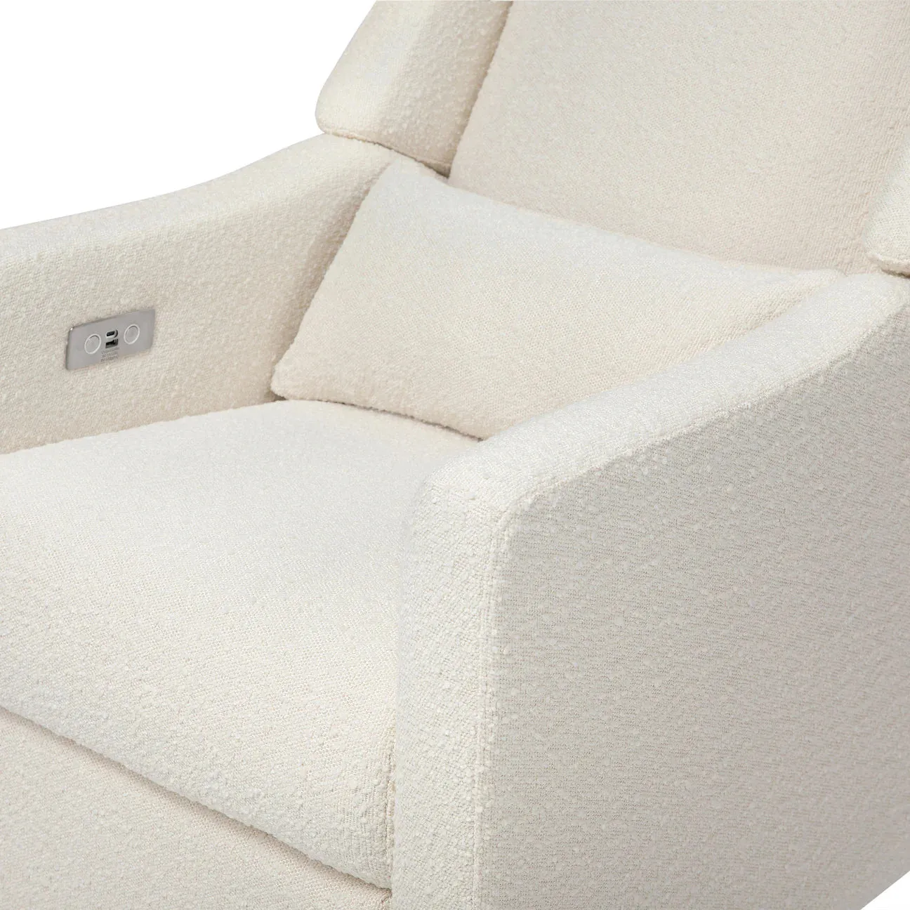 Pre-Order Kiwi Electronic Recliner and Swivel Glider in Boucle with USB port