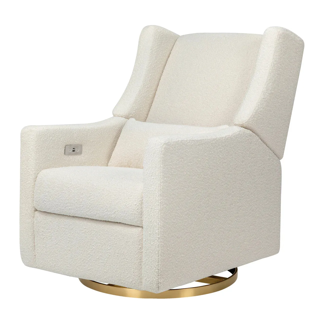 Pre-Order Kiwi Electronic Recliner and Swivel Glider in Boucle with USB port