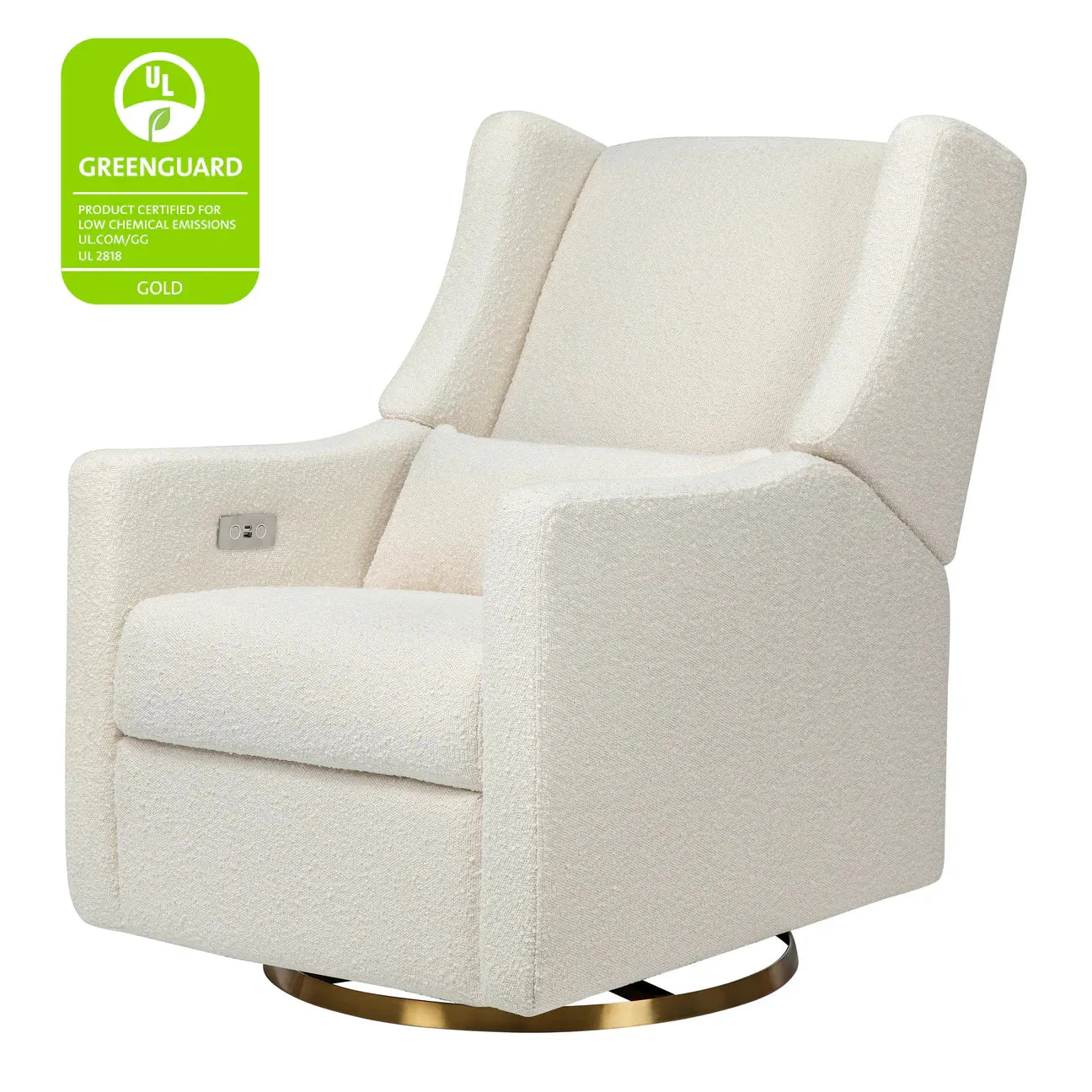 Pre-Order Kiwi Electronic Recliner and Swivel Glider in Boucle with USB port