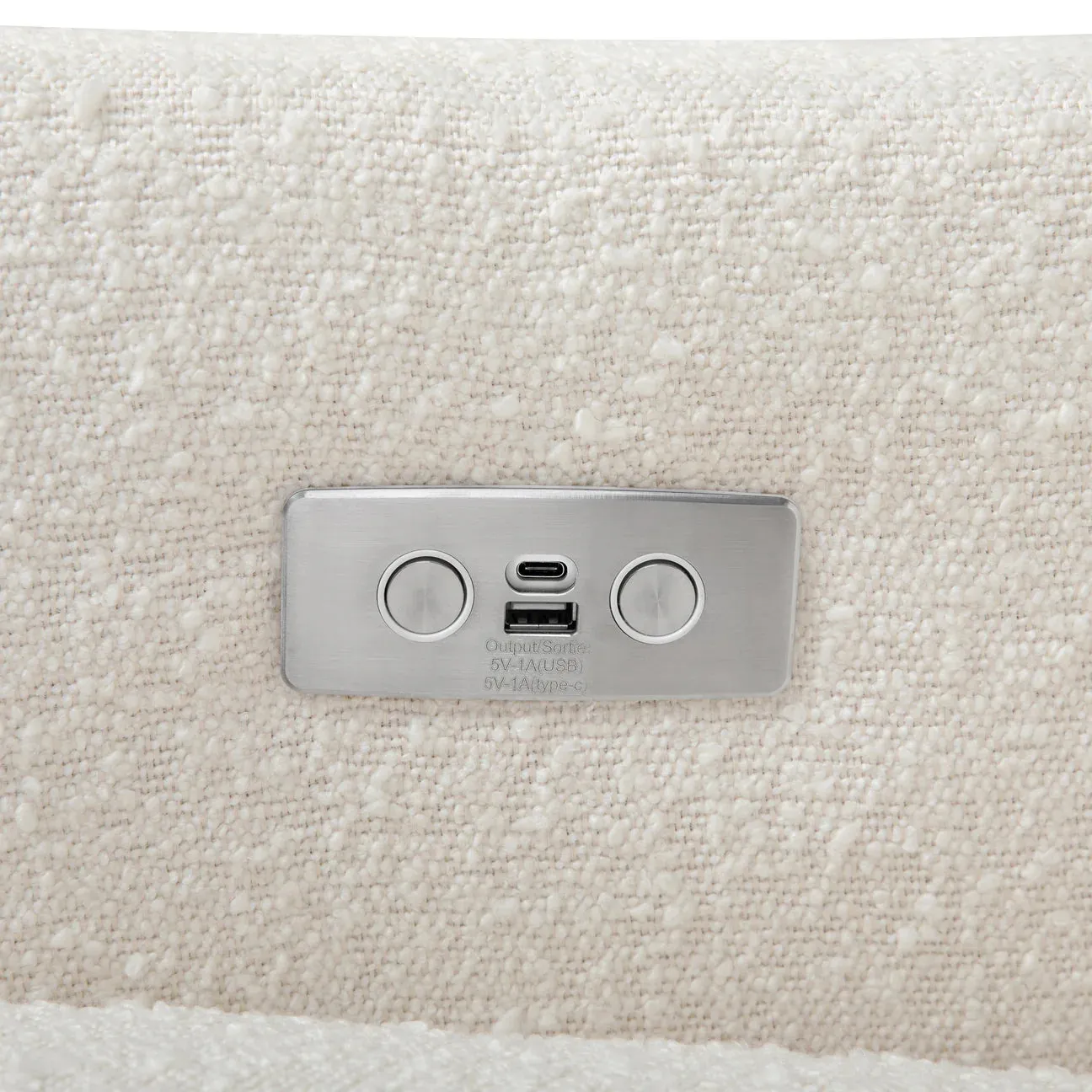 Pre-Order Kiwi Electronic Recliner and Swivel Glider in Boucle with USB port