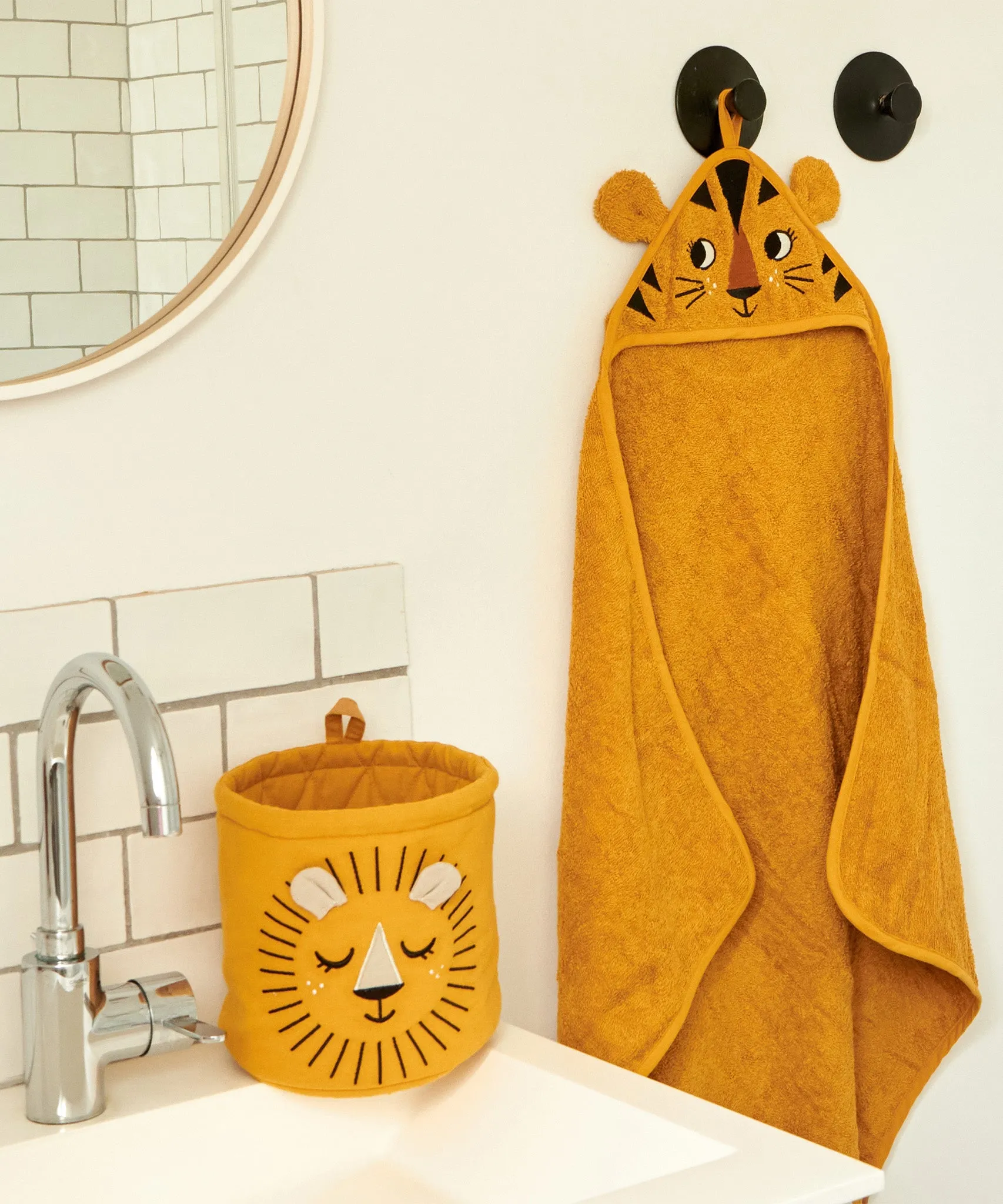 Roommate Mini Quilted Basket - Lion