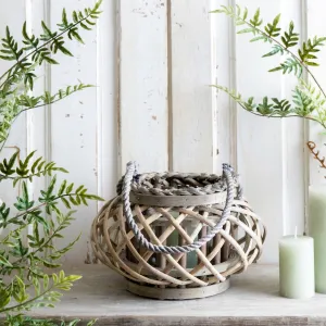 Round Wicker Lantern