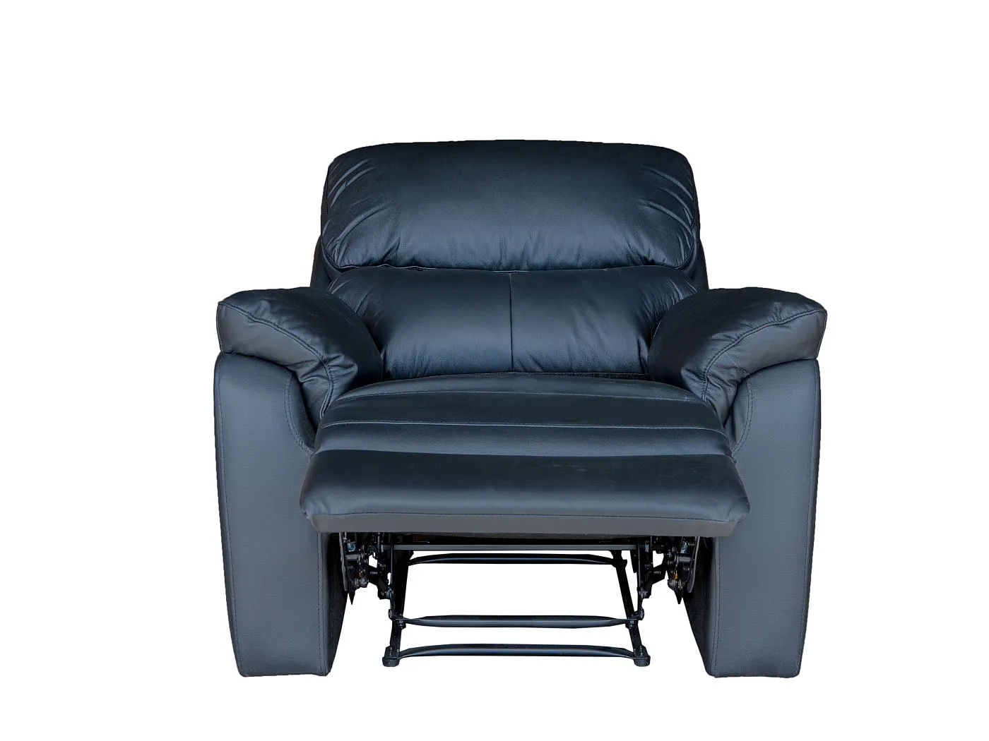 Salvador 3 Piece Leather Recliner Set - Black