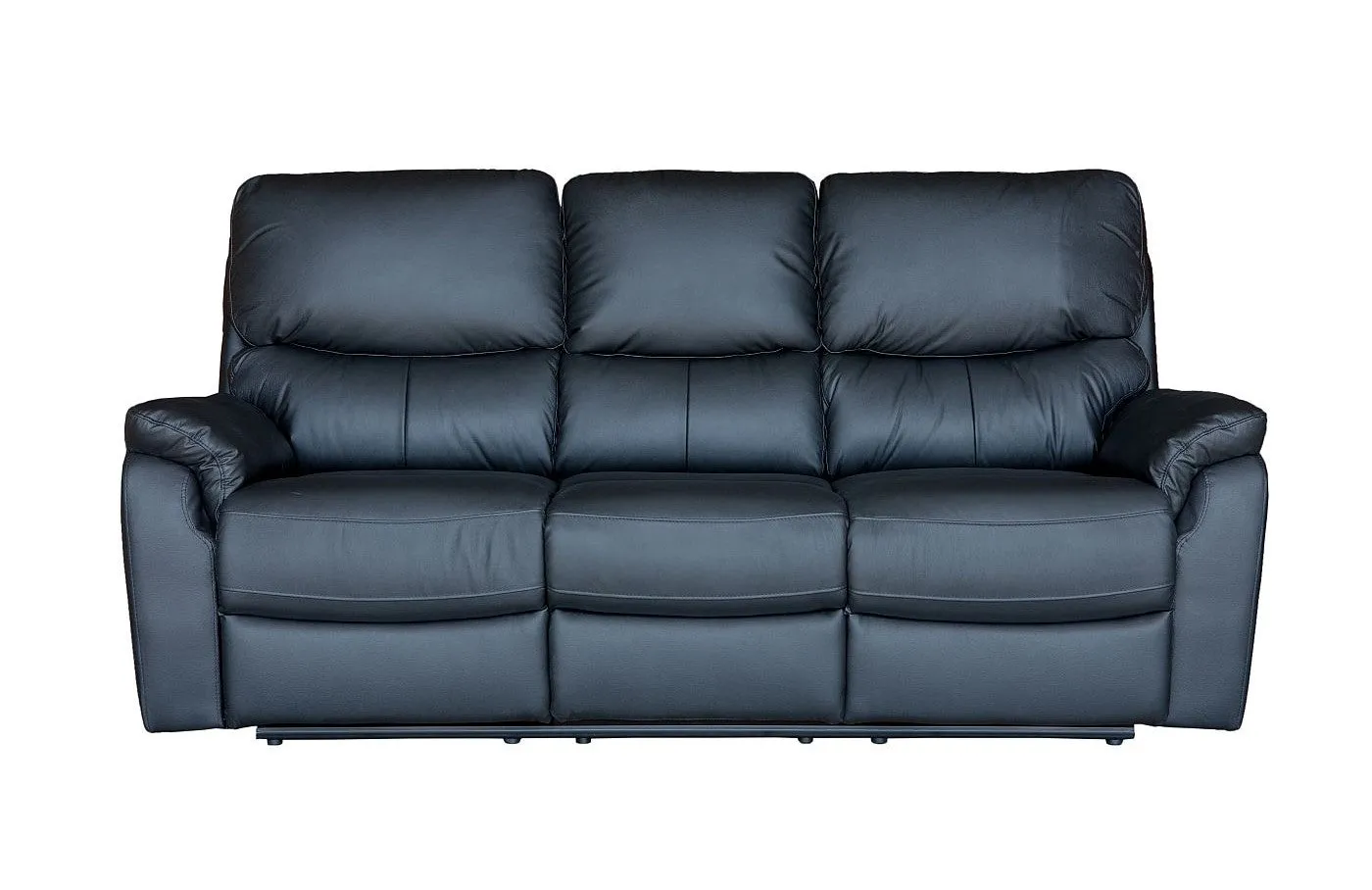 Salvador 3 Piece Leather Recliner Set - Black