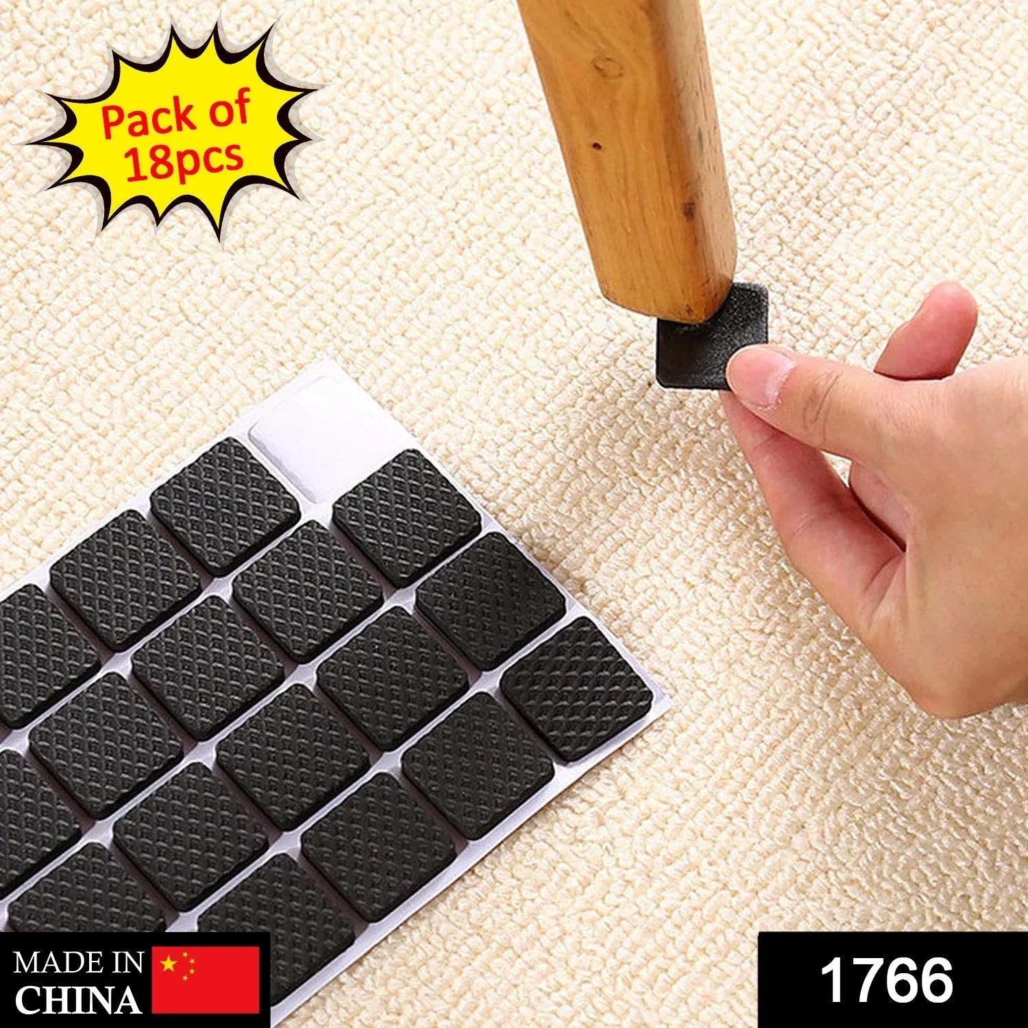 Self Adhesive Furniture Pads - Square