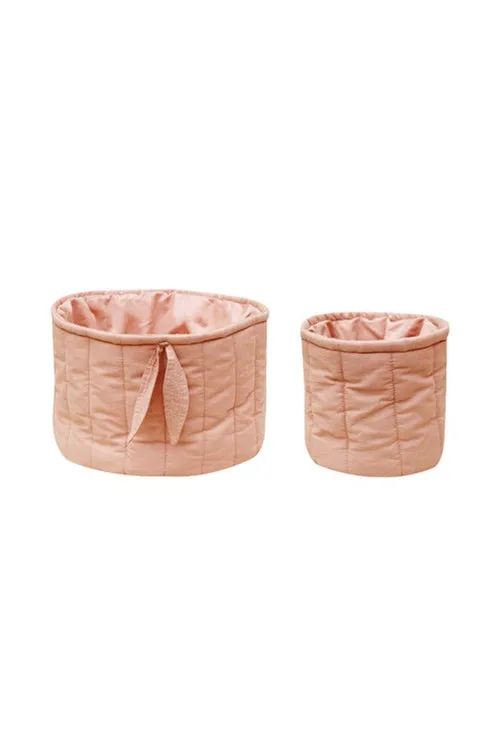 Set of 2 Quilted Baskets