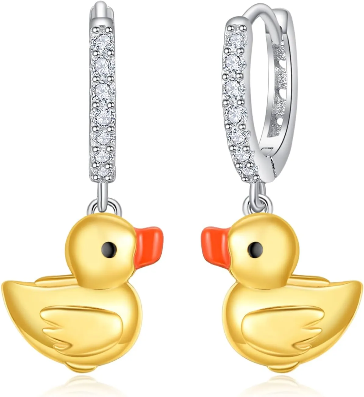Silver Hoops Earrings for Women 925 Sterling Silver Hoop Animals Dangle Earrings Hypoallergenic Sleeper Huggie Earring
