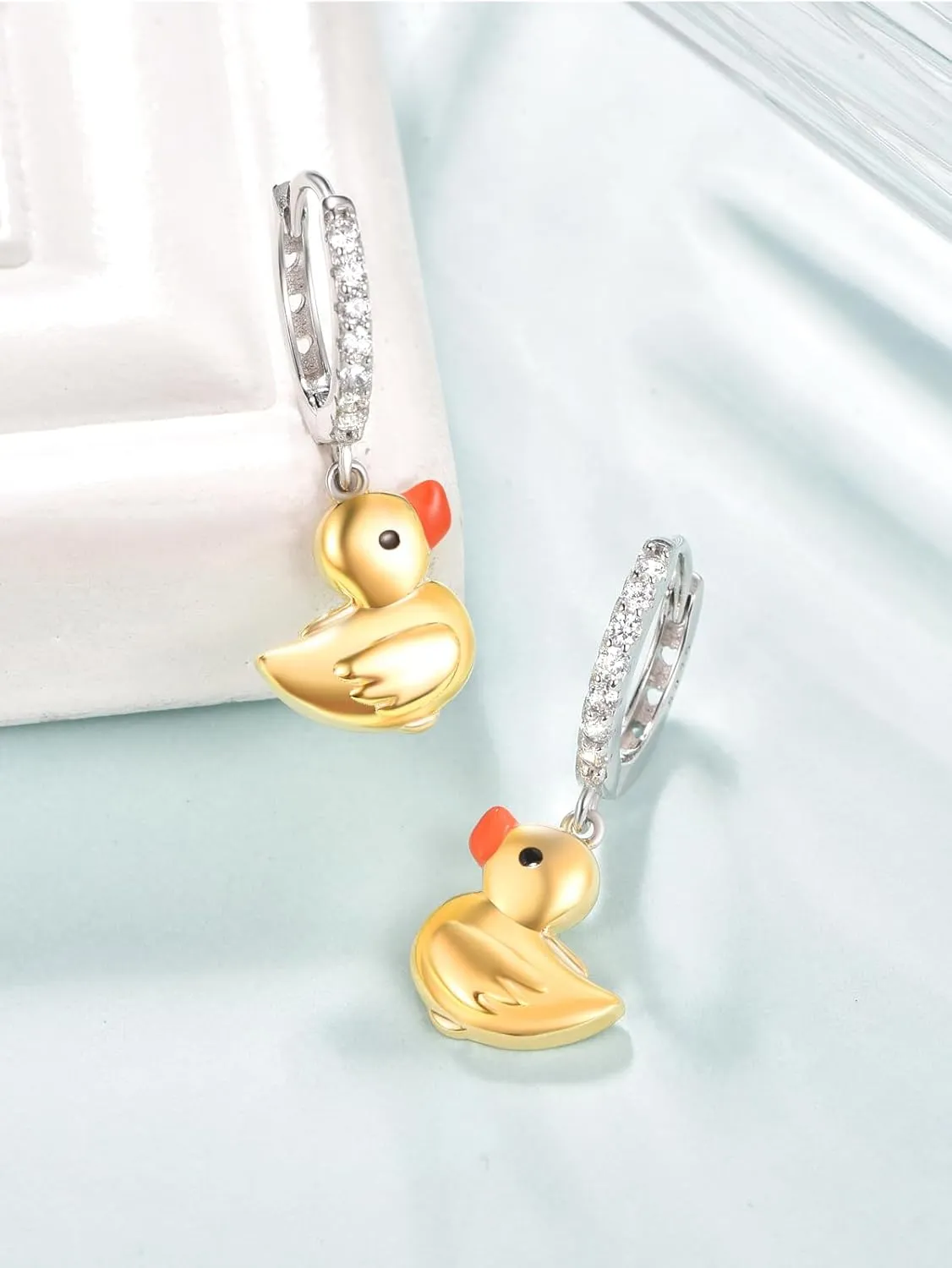 Silver Hoops Earrings for Women 925 Sterling Silver Hoop Animals Dangle Earrings Hypoallergenic Sleeper Huggie Earring
