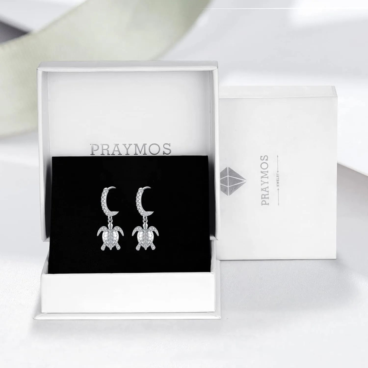 Silver Hoops Earrings for Women 925 Sterling Silver Hoop Animals Dangle Earrings Hypoallergenic Sleeper Huggie Earring