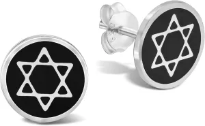 Simple Expressions of Faith Star of David .925 Sterling Silver Stud Earrings