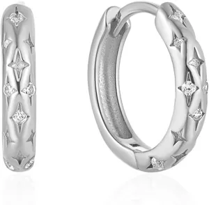 Small Huggie Hoop Earrings for Women Girls, Dainty Lightweight Huggie Earring for Everyday in 925 Sterling Silver, Hypoallergenic
