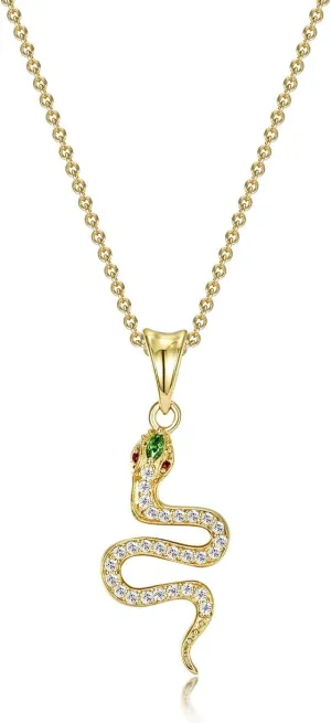 Snake Necklace Dainty Pendant With Cubic Zirconia, Layered Choker, Punk Animal Jewelry, Cool Wedding High Jewelry Party for Women Teen Friends